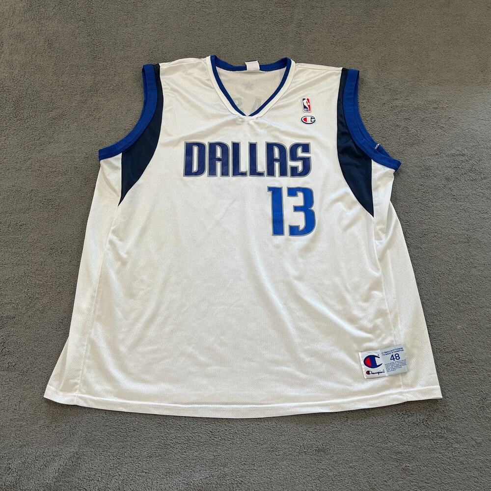 Vintage Champion Steve Nash Dallas Mavericks NBA Basketball Jersey Men's Size 48